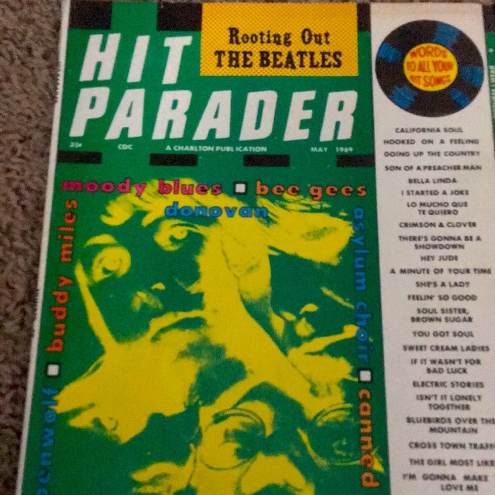 Hate parder Beatles magazine memorabilia 1960s